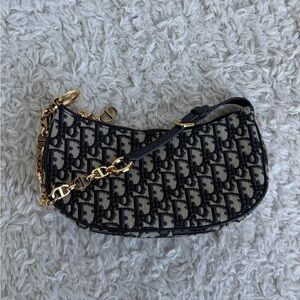 Dior Oblique CD Lounge Bag Blue